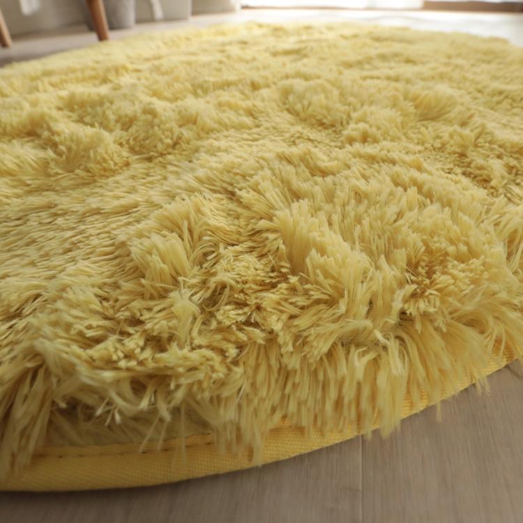 90x130cm シフォン (楕円形) LYE パステルイエロー 洗える すべり止め オールシーズン ウレタン 抗菌防臭効果 おしゃれ モダン ホットカーペット 床暖房対応 |  | 02