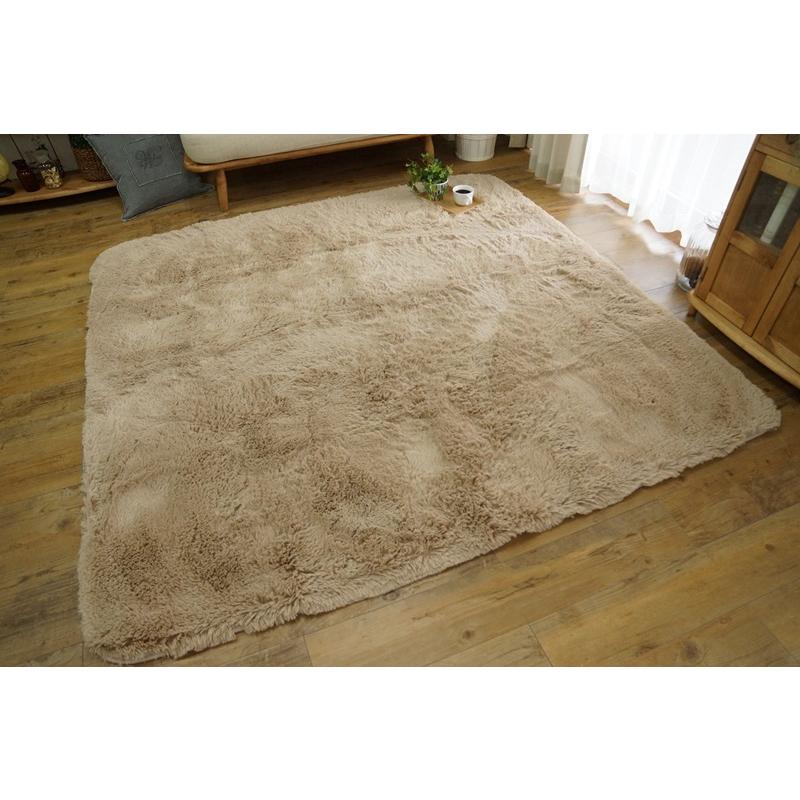 240x340cm ロングシャギーウレタンラグ BE |  | 02