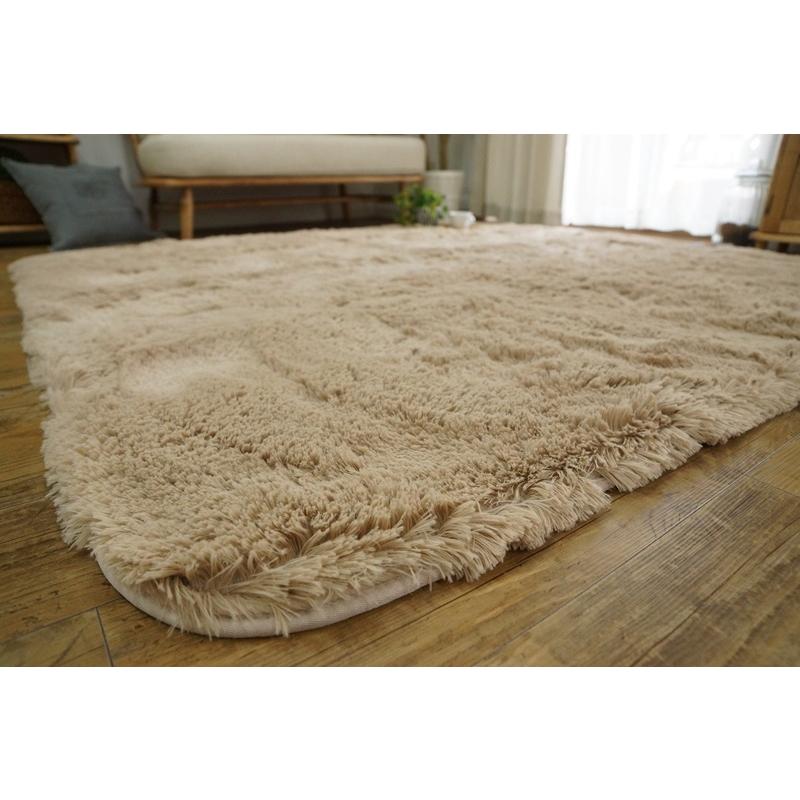 240x340cm ロングシャギーウレタンラグ BE |  | 03