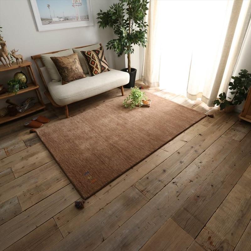 130x190cm シンプルギャッベラグ BR |  | 01