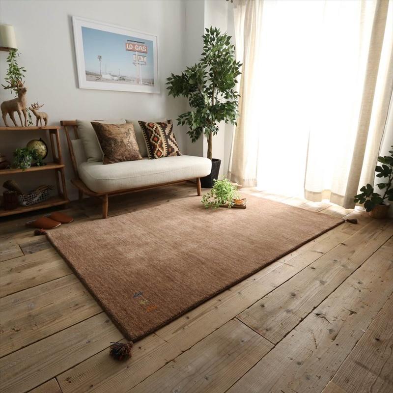 130x190cm シンプルギャッベラグ BR |  | 02