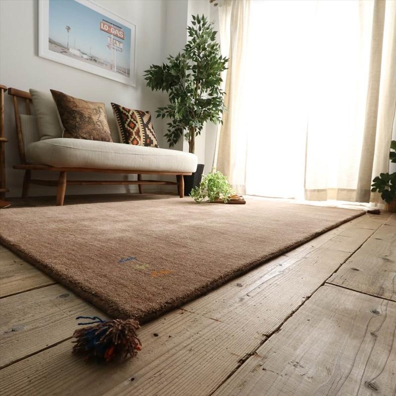 130x190cm シンプルギャッベラグ BR |  | 03