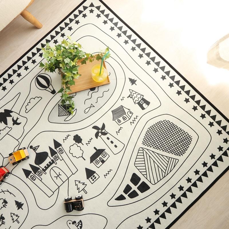 130x190cm  モノトーンキッズラグ NO.7 | 