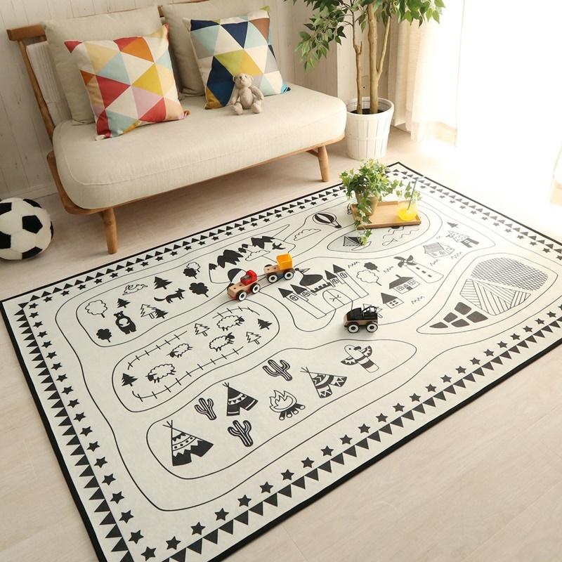 130x190cm  モノトーンキッズラグ NO.7 |  | 01