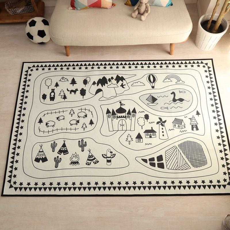 130x190cm  モノトーンキッズラグ NO.7 |  | 10