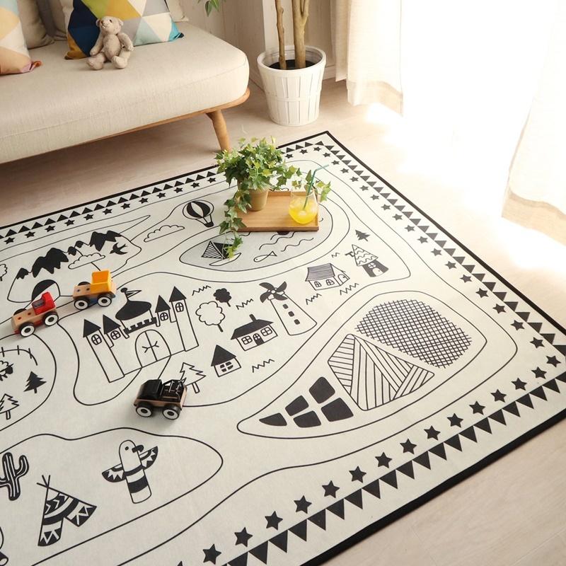 130x190cm  モノトーンキッズラグ NO.7 |  | 03