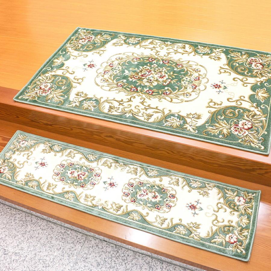 玄関マット メダリオン 約50×80cm エレガント 高級感 エントランスマット おしゃれ 玄関 マット 室内 オールシーズン 春夏秋冬 ラグマット キッチンマット | 