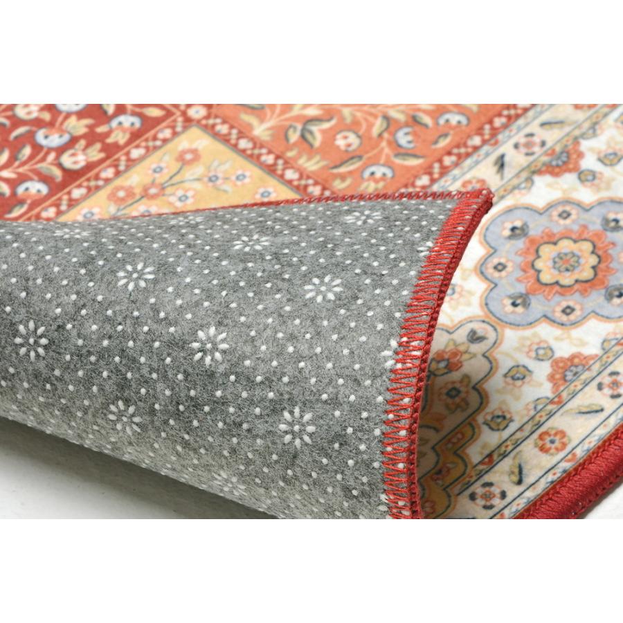 玄関マット 洗濯機OK 滑り止め 撥水加工付き 洗える オールシーズン 約60×90cm トロワ エレガント 室内 すべり止め 玄関 エントランス 絨毯 ラグ マット |  | 05