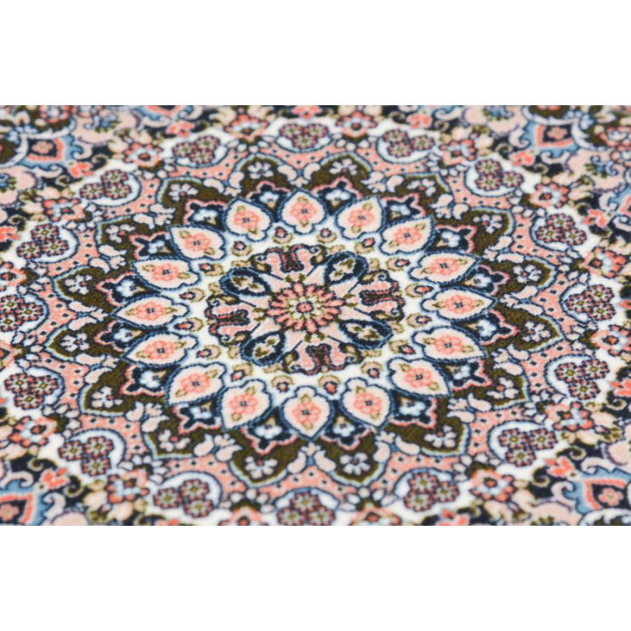 玄関マット 洗濯機OK 滑り止め 撥水加工付き 洗える オールシーズン 約70×120cm ターコイズ エレガント 室内 すべり止め 玄関 エントランス 絨毯 ラグ マット |  | 02