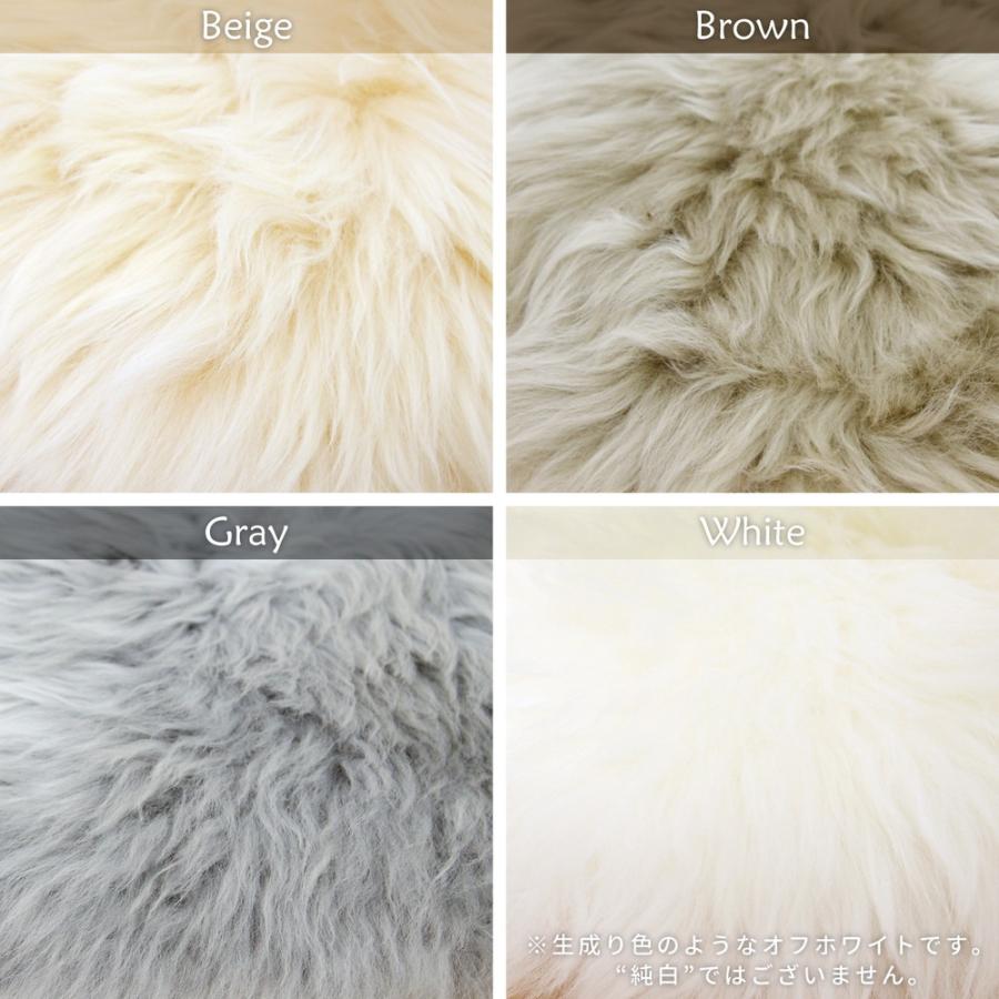 ムートンクッション 長毛 厚手 ベージュ 約38×120cm 羊毛 座布団 フロアクッション リビング ロングクッション おしゃれ 高級感 ラグジュアリー 敬老の日 |  | 05