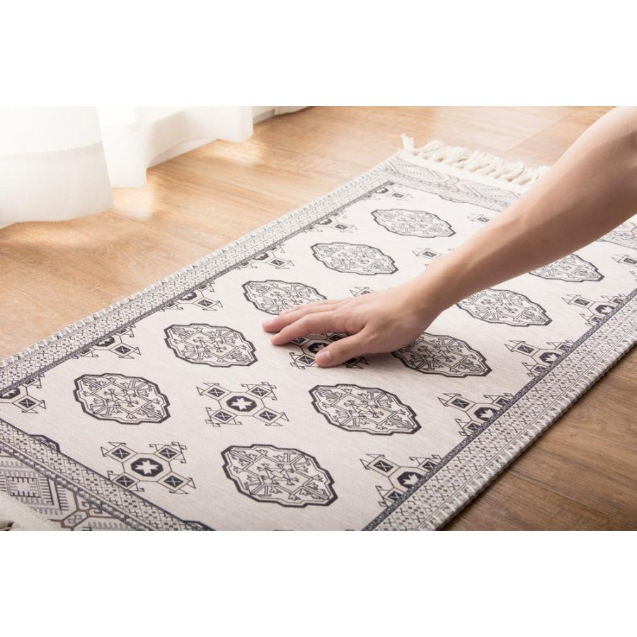 トルクメン風プリントマット 約45×180cm 洗える キッチンマット すべり止め付き 滑り止め付き ラグ カーペット シンプル 敷き物 敷物 シンプル |  | 07