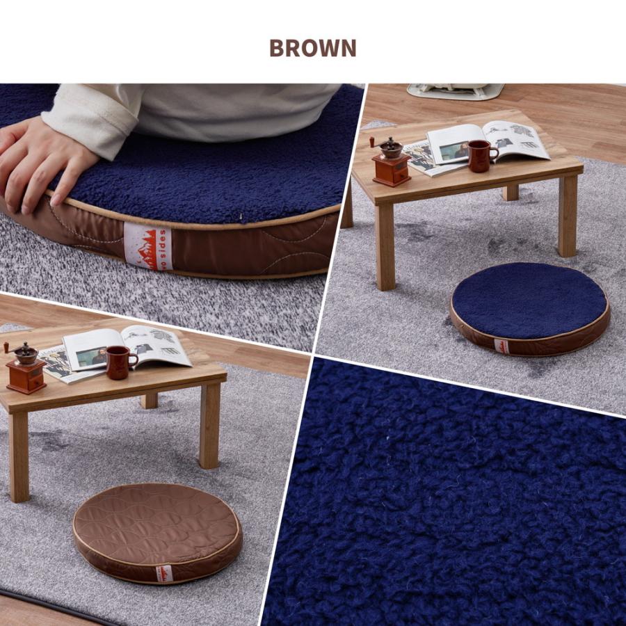 2枚組 two sides ラウンドクッション 約50R×6cm 座布団 クッション リバーシブル アウトドア レジャー マクラ 枕 背当て シンプル おしゃれ |  | 10