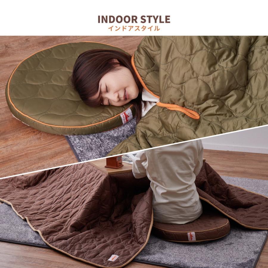 2枚組 two sides ラウンドクッション 約50R×6cm 座布団 クッション リバーシブル アウトドア レジャー マクラ 枕 背当て シンプル おしゃれ |  | 05