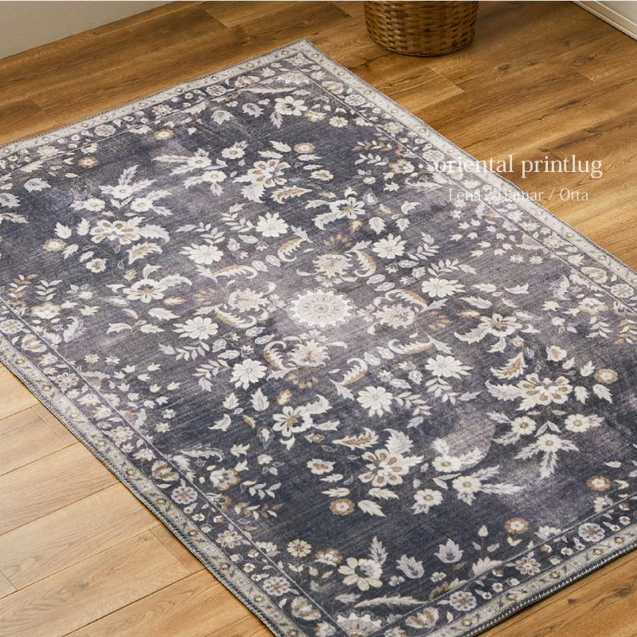 ラグ カーペット 約190×240cm ソフトフランネル 長方形 リビングカーペット リビングラグ センターラグ オリエンタル調 北欧 モダン アンティーク レトロ 薄手 | ブランド登録なし | 16