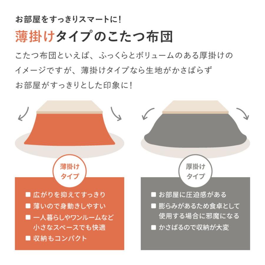 こたつ布団 190×290cm 長方形 こたつ用掛け布団 こたつ掛け布団 洗える ウォッシャブル 洗濯機対応 おしゃれ 北欧 カントリー グレー かわいい レトロ 和モダン | ブランド登録なし | 03