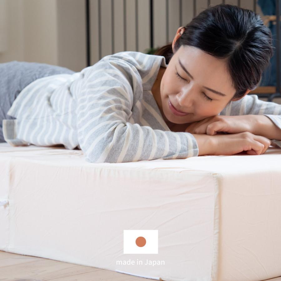 折り畳み高反発マットレス セミダブル 約120×195×17cm シンプル ウレタンマットレス 折りたたみ コンパクト 軽量 日本製 おしゃれ |  | 01
