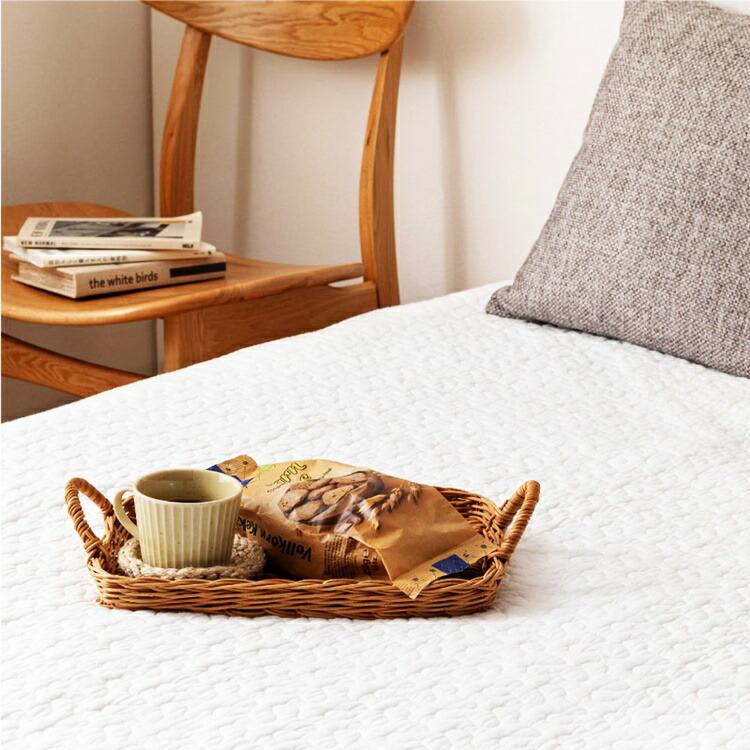 敷きパッド デコール 約100×205cm シングルサイズ S 敷きパット 敷パッド イブル キルティング 滑り止め付き ゴムなし ベージュ グレー アイボリー | ブランド登録なし | 12