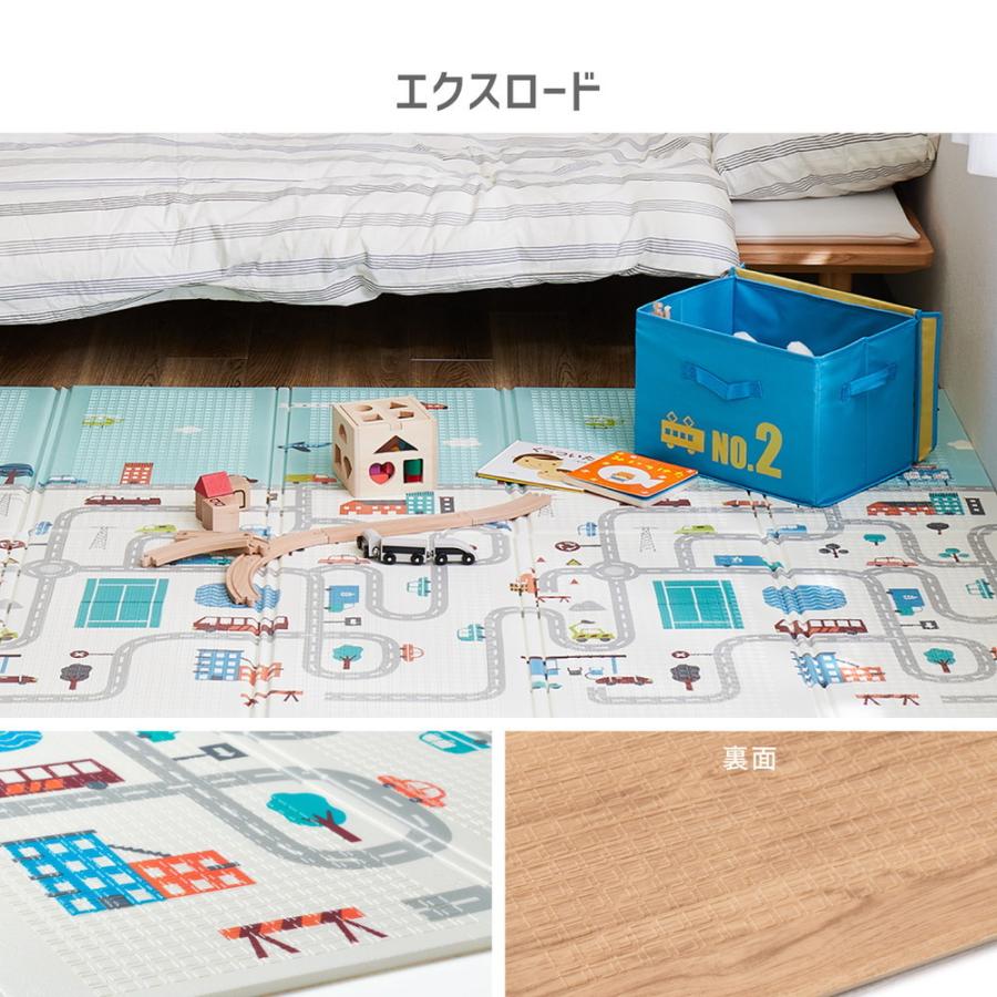 クッションプレイマット エクスシリーズ 約178×196cm 撥水 耐熱 リバーシブル コンパクト 水拭きOK 折りたたみ プレイマット フロアマット 防音 ベビーマット |  | 09