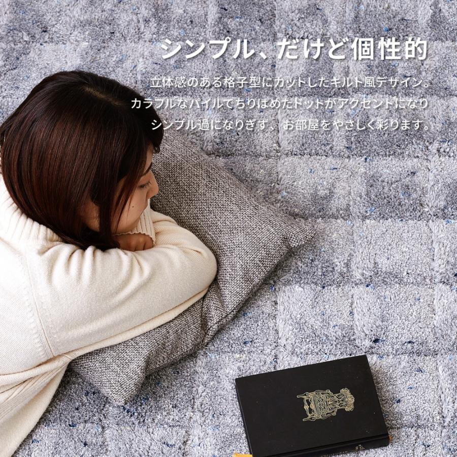 タフトラグ ラローブ 約130×190cm 長方形 抗菌防臭 防ダニ加工 ホットカーペット 床暖房OK 日本製 オールシーズン ラグ カーペット かわいい  センターラグ |  | 03