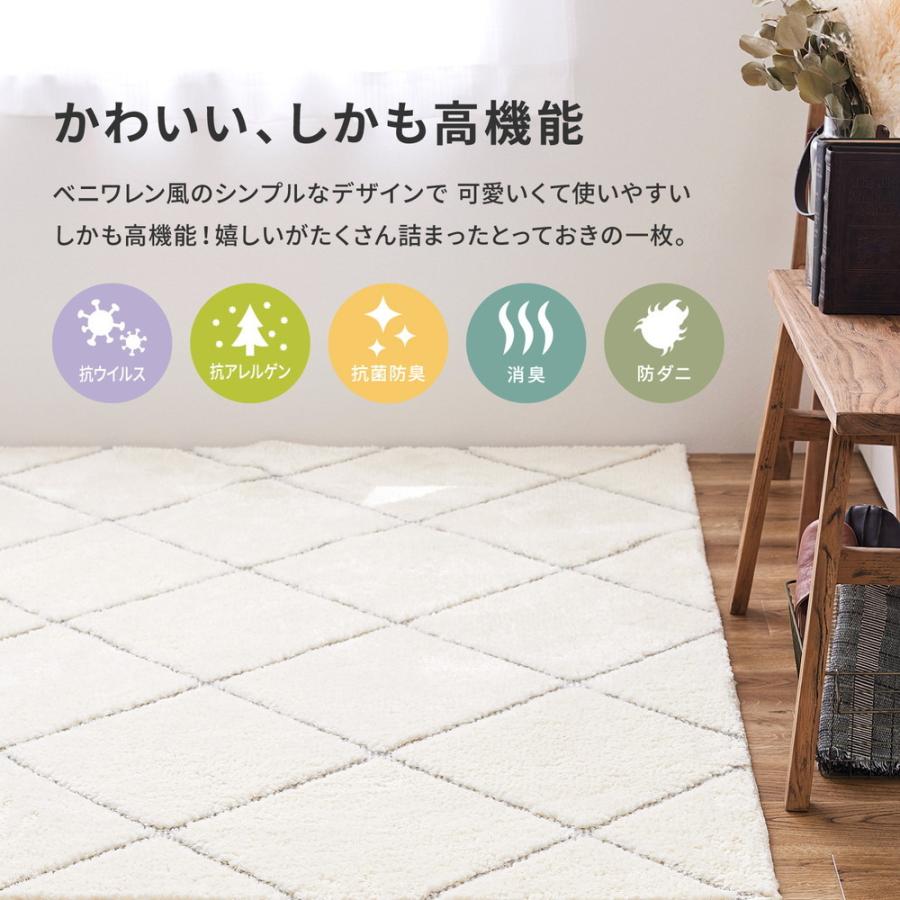タフトラグ ランバス 約130×185cm 長方形 抗ウイルス 抗アレルゲン 消臭 抗菌防臭 防ダニ加工 ホットカーペット 床暖房OK 日本製 ラグ カーペットセンターラグ |  | 02