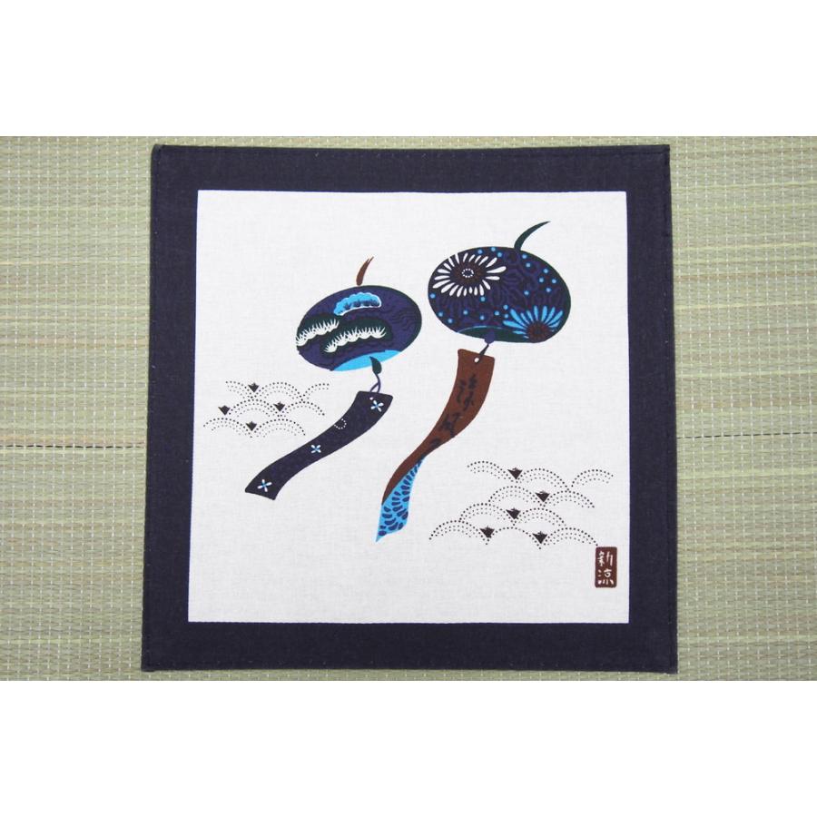 送料無料 い草パッチ座布団 クッション 座布団 ざぶとん 風鈴 約55×55cm フロアクッション 和室 シンプル モダン 法事 飲食店 旅館 敬老の日 |  | 01