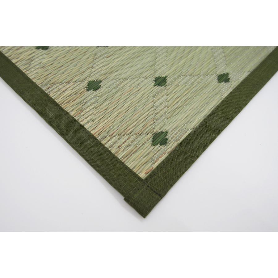 国産柄上敷き 花ござ い草センターラグ 消臭 畳上敷き 畳 茣蓙 い草マット カーペット ラグマット 江戸間3畳 約174×261cm ダイヤ シンプル 北欧 リビング |  | 05