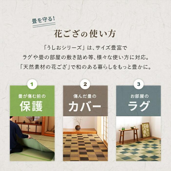 い草カーペット 約348×352cm 江戸間 8畳 8帖 敷き詰め 柄上敷き 花ござ い草ラグ 和モダン 市松模様 裏貼り ブロック柄 おしゃれ 和モダン 和風 レトロ 敬老の | ブランド登録なし | 03