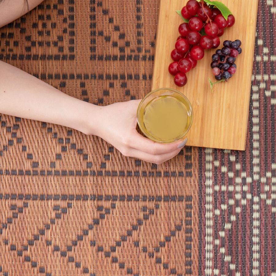 い草センターラグ 裏貼り 伊勢 約176×176cm 正方形 紋織 い草 畳上敷き 畳 茣蓙 い草マット センターラグ リビングラグ マット ござ カーペット 北欧 シンプル |  | 12