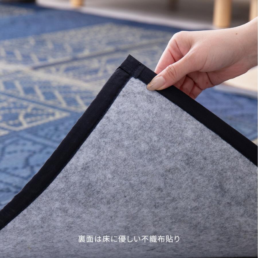 い草センターラグ 裏貼り 伊勢 約176×176cm 正方形 紋織 い草 畳上敷き 畳 茣蓙 い草マット センターラグ リビングラグ マット ござ カーペット 北欧 シンプル |  | 05