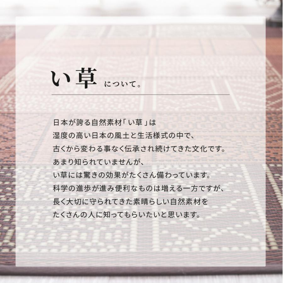 い草センターラグ 裏貼り 伊勢 約176×176cm 正方形 紋織 い草 畳上敷き 畳 茣蓙 い草マット センターラグ リビングラグ マット ござ カーペット 北欧 シンプル |  | 06