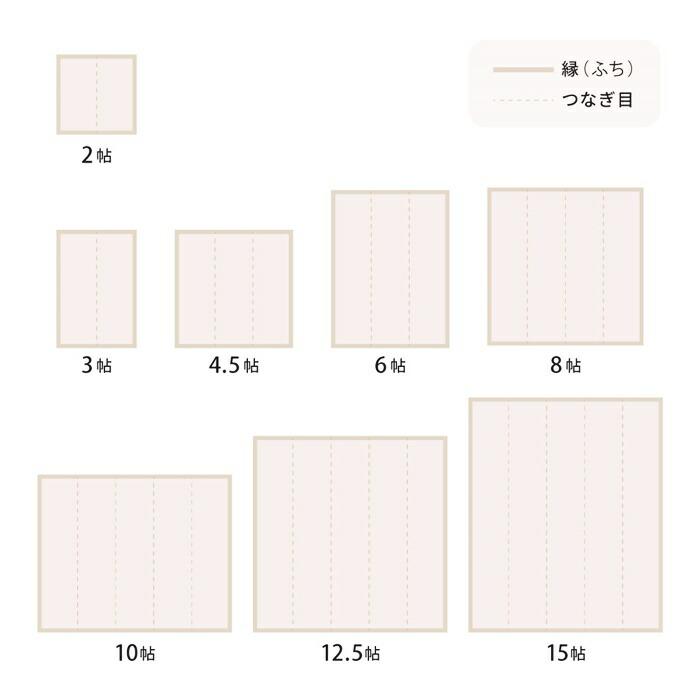 い草風カーペット 江戸間12.5帖(約435×440cm) 12.5畳 裏貼り 洗える PP ビニール風 上敷き ラグ ござ 畳の保護 ヘリンボーン おしゃれ かわいい パステルカラー | ブランド登録なし | 16