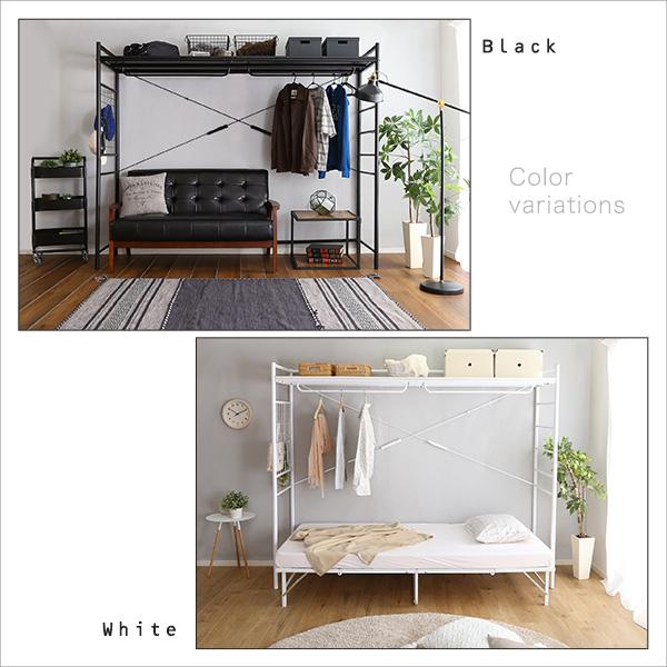 たっぷり収納のハンガーシェルフ クローゼット ハンガー ラック ワードローブ スリム おしゃれ 棚 コートハンガー シェルフ 収納 スチールラック オープンラック |  | 02