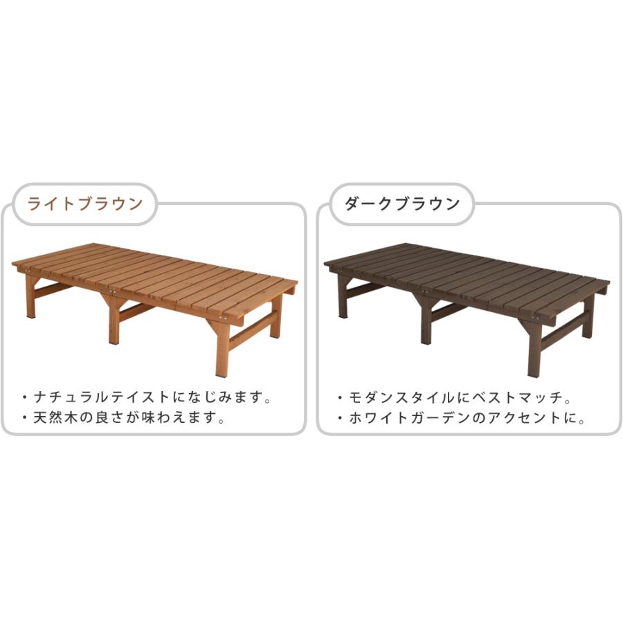 ユニット縁台ベンチ ひより 174×88 単品 ウッドデッキ 簡単組立 椅子 縁側 DIY 木製 マンション ガーデン 屋外 家具 アウトドアリビング ベンチ 木製縁台 |  | 08