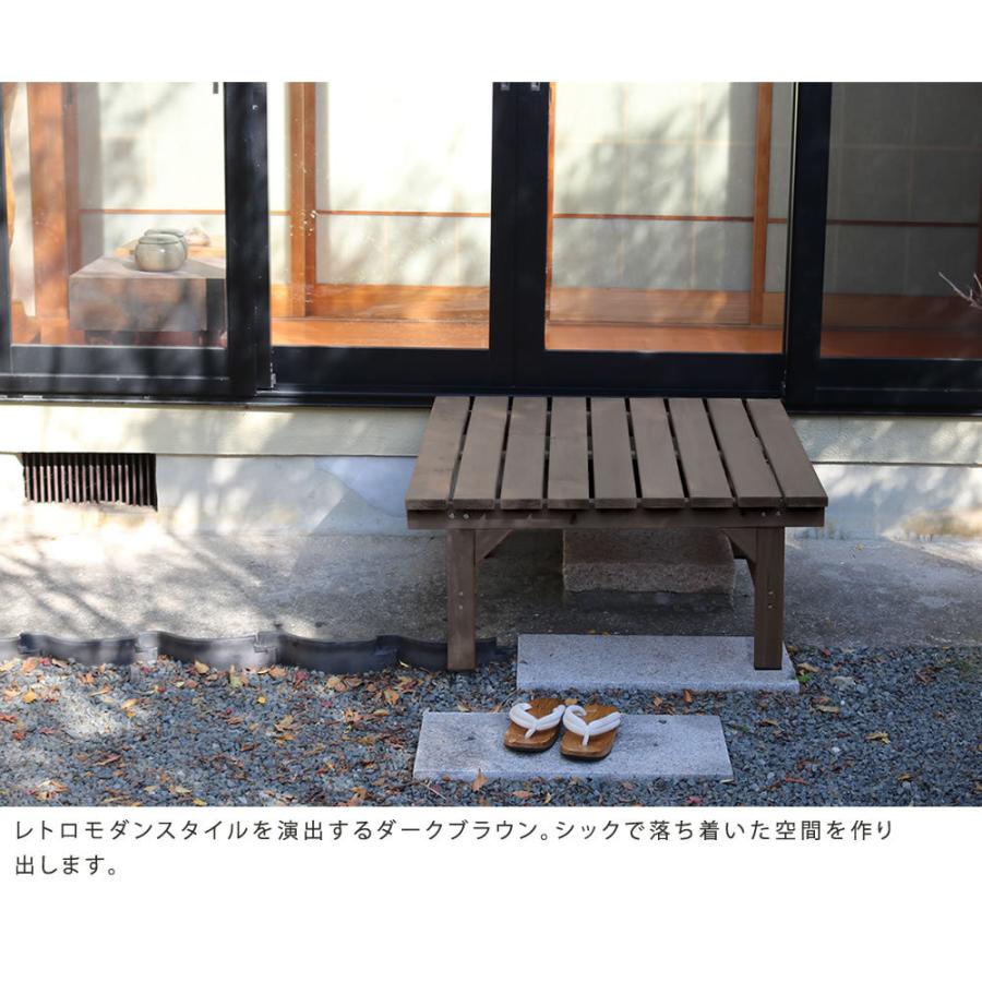ユニット縁台ベンチ ひより 87×88 単品 ウッドデッキ 簡単組立 椅子 縁側 DIY 木製 マンション 屋外 家具 アウトドアリビング ベンチ 木製縁台 ナチュラル |  | 04