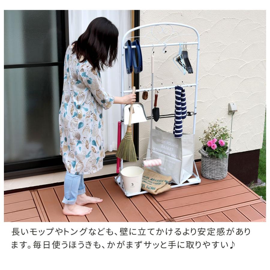 ガーデンツールスタンド ITS1400 収納 スチール製 DIY ガーデンファニチャー 園芸 傘立て 工具 ほうき立て ガーデン収納 工具立て モップ立て スリム |  | 03
