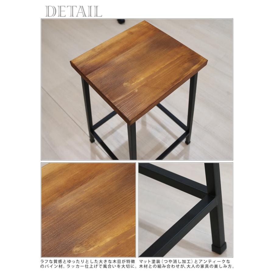 スツール ロータイプ 完成品 椅子 いす イス 腰掛け ナチュラル ミッドセンチュリー ウッド スタイリッシュ シンプル 西海岸 男前 インテリア 家具 天然 カフェ |  | 05