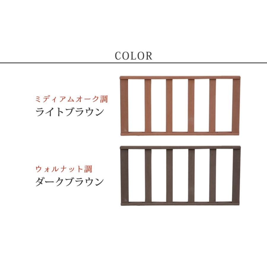 人工木ウッドデッキ ecofeel(エコフィール) ストレートフェンス2枚組 敬老の日 |  | 03