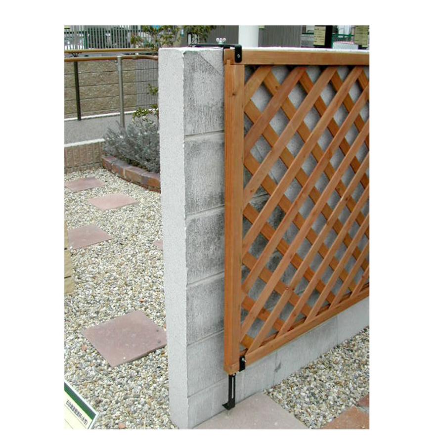 ラティス・フェンス壁面用固定金具（下部8個） S-LVCF40-8P | ブランド登録なし | 02