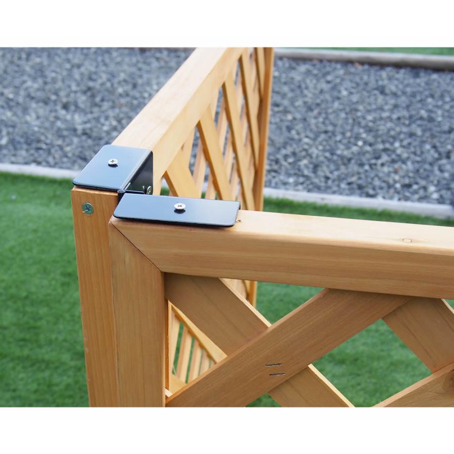 ラティス・フェンス用コーナー連結金具（20個） S-LVCN16-20P | ブランド登録なし | 02