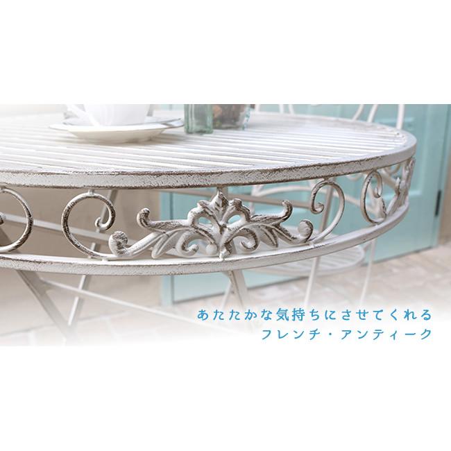 チェア 2脚セット ブランティーク ホワイトアイアンチェア ウッドデッキ 椅子 いす イス イングリッシュガーデン ファニチャー インテリア 姫系 乙女 女の子 |  | 02