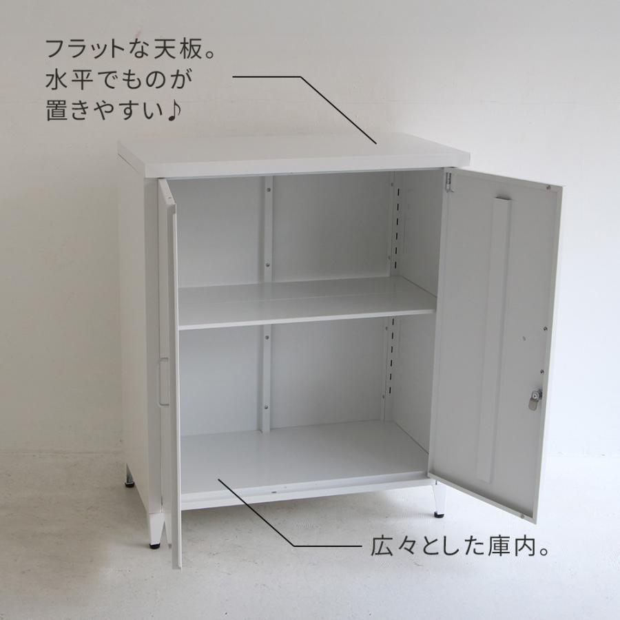 スチール収納庫 鍵付き ベランダ 物置 収納庫 幅73 奥行40 高さ89.5 大容量 鍵付き 開き戸 小型 物置き 倉庫 おしゃれ シンプル 室内 屋外 玄関 収納 ブラック | ブランド登録なし | 09