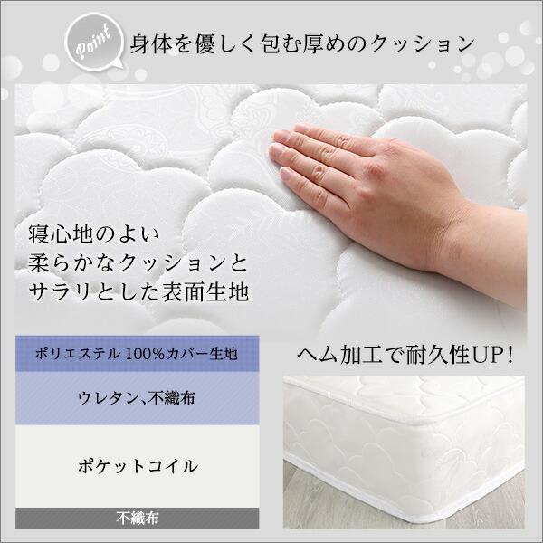 ロール梱包片面仕様 ポケットコイルマットレス シェエラ クイーンサイズ マットレス ベッドマット ベットマット |  | 07