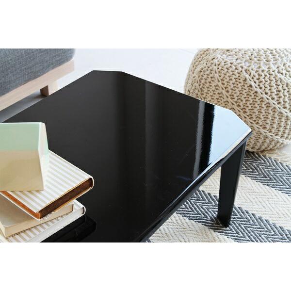 センターテーブル 折りたたみテーブル 鏡面 幅75 ローテーブル 長方形 おしゃれ ひとり暮らし 座卓 ブラック ホワイト グレー リビングテーブル |  | 03