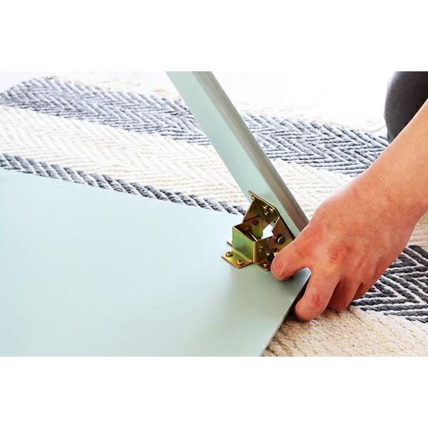 センターテーブル 折りたたみテーブル 鏡面 幅75 ローテーブル 長方形 おしゃれ ひとり暮らし 座卓 ブラック ホワイト グレー リビングテーブル |  | 04