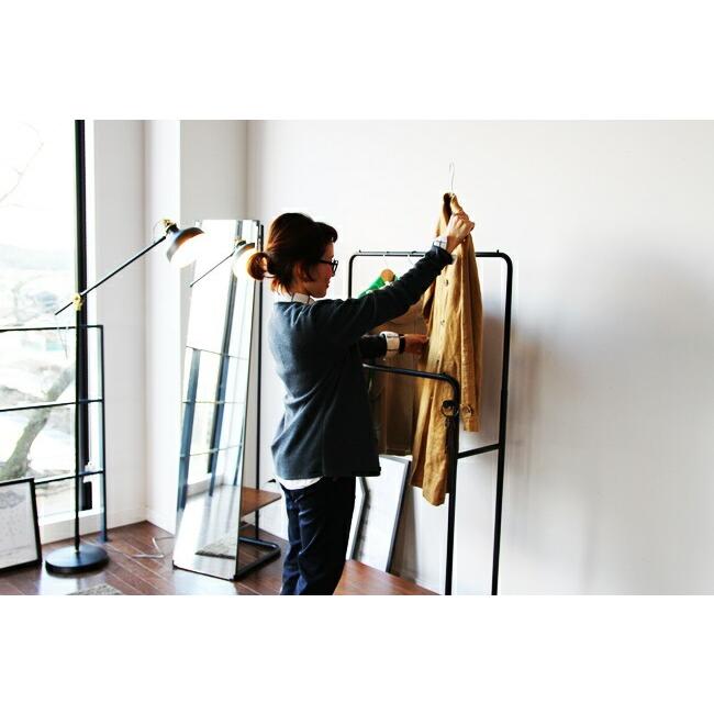 ハンガーラック ポールハンガー パイプハンガー 2段 棚付き おしゃれ キャスター付き コートハンガー 洋服掛け コート掛け 2連 衣類収納 スチール |  | 16