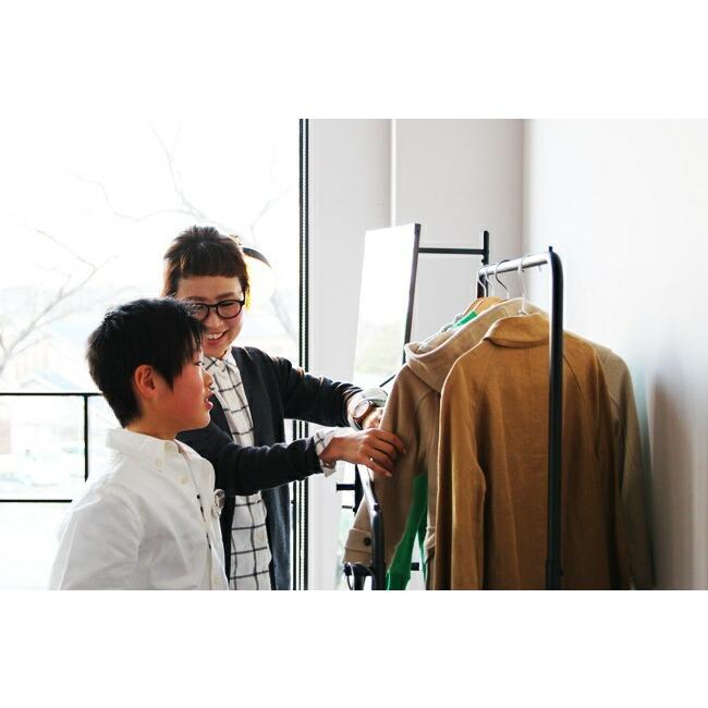 ハンガーラック ポールハンガー パイプハンガー 2段 棚付き おしゃれ キャスター付き コートハンガー 洋服掛け コート掛け 2連 衣類収納 スチール |  | 18