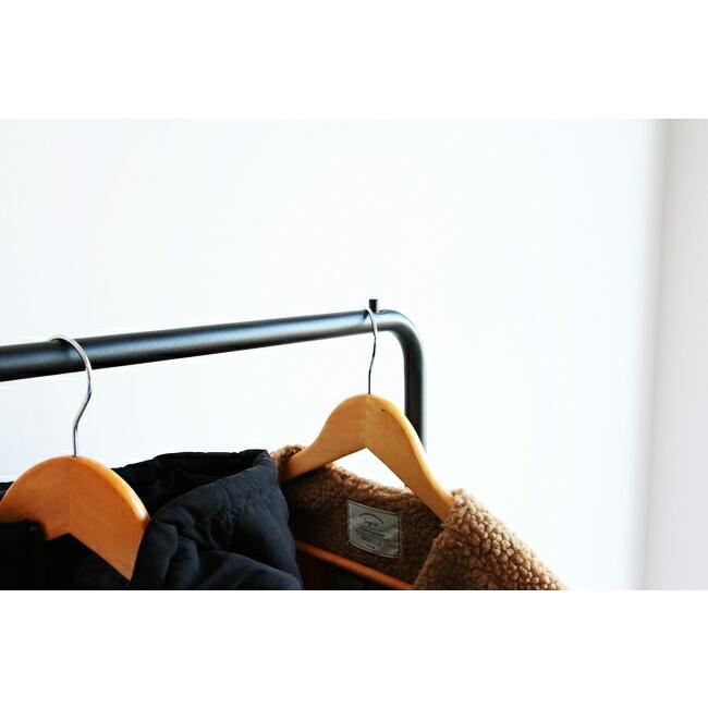 ハンガーラック ポールハンガー パイプハンガー 2段 棚付き おしゃれ キャスター付き コートハンガー 洋服掛け コート掛け 2連 衣類収納 スチール |  | 08