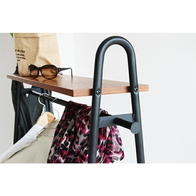 ハンガーラック コートハンガー 木製 おしゃれ 棚付き 2段 省スペース 洋服収納 ブラウン ブラック アイアン スチール オーク ヴィンテージ レトロ |  | 01