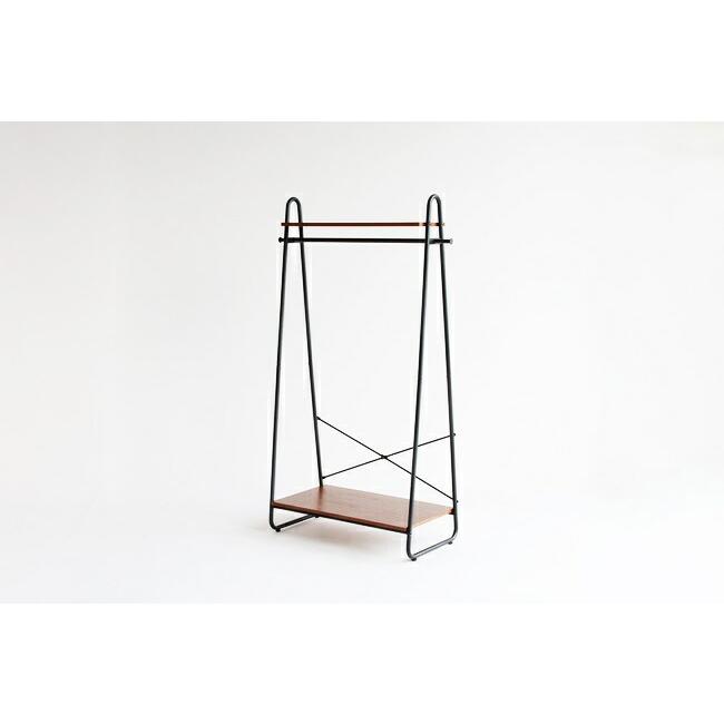 ハンガーラック コートハンガー 木製 おしゃれ 棚付き 2段 省スペース 洋服収納 ブラウン ブラック アイアン スチール オーク ヴィンテージ レトロ |  | 07