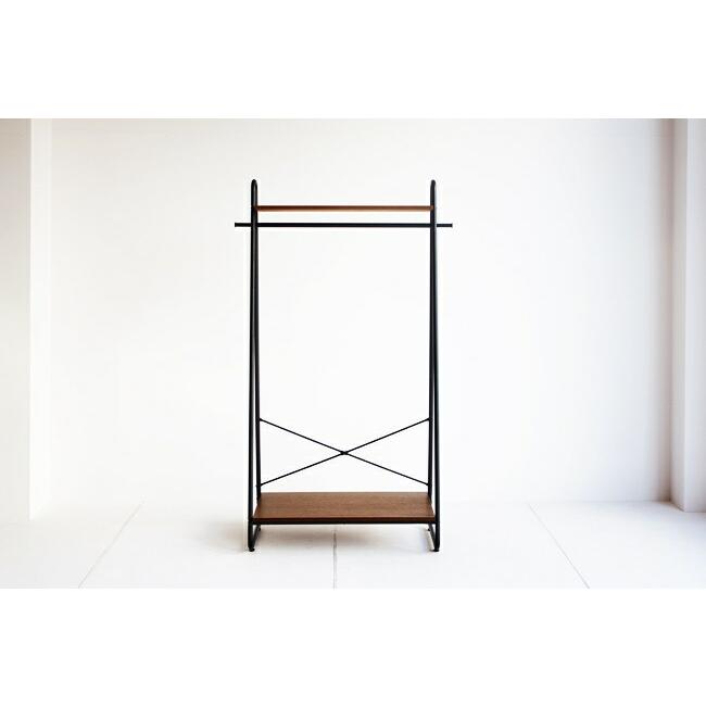 ハンガーラック コートハンガー 木製 おしゃれ 棚付き 2段 省スペース 洋服収納 ブラウン ブラック アイアン スチール オーク ヴィンテージ レトロ |  | 08